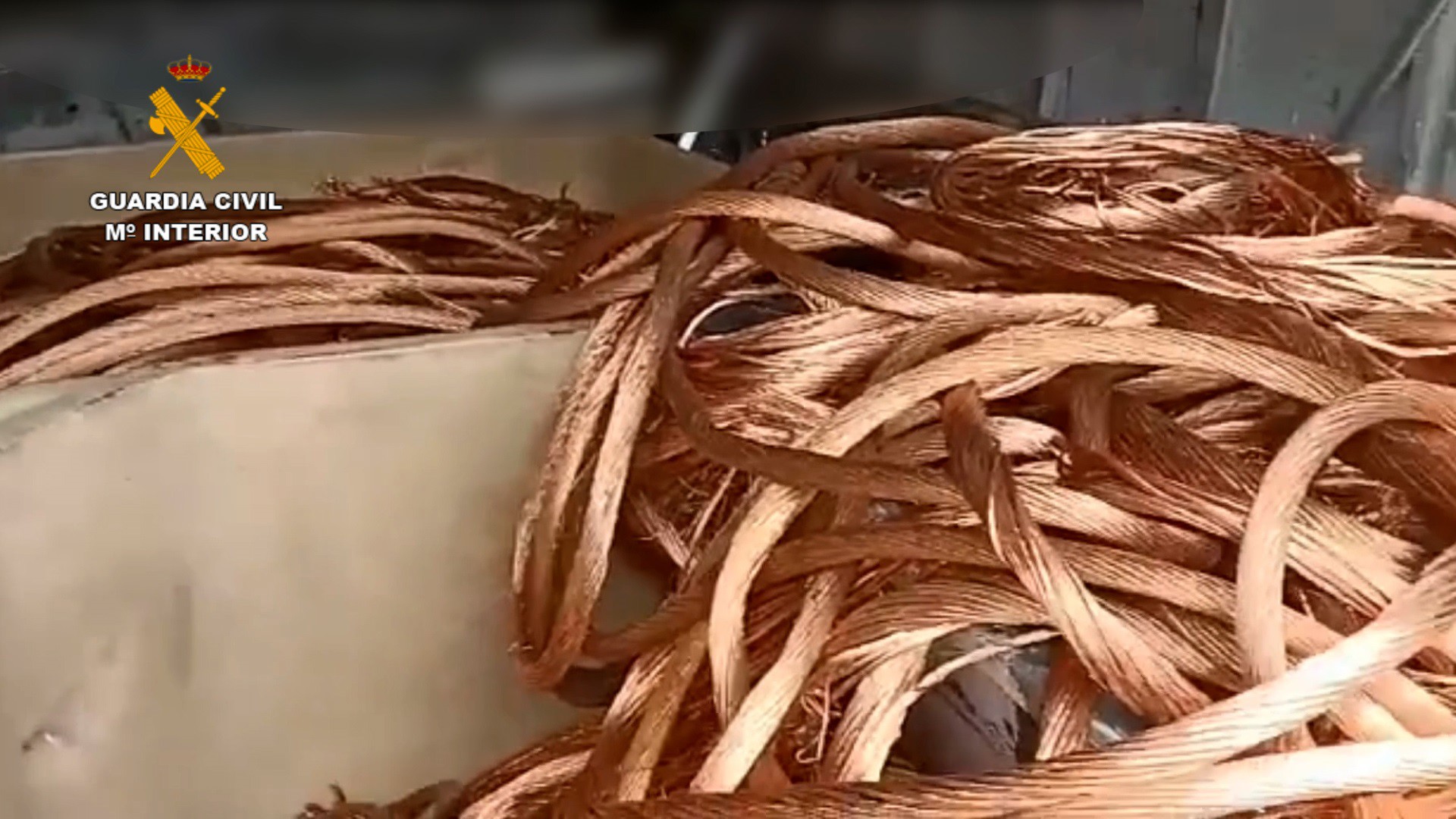 La Guardia Civil desarticula una organización que había robado unas 58 toneladas de cobre de depuradoras de toda España