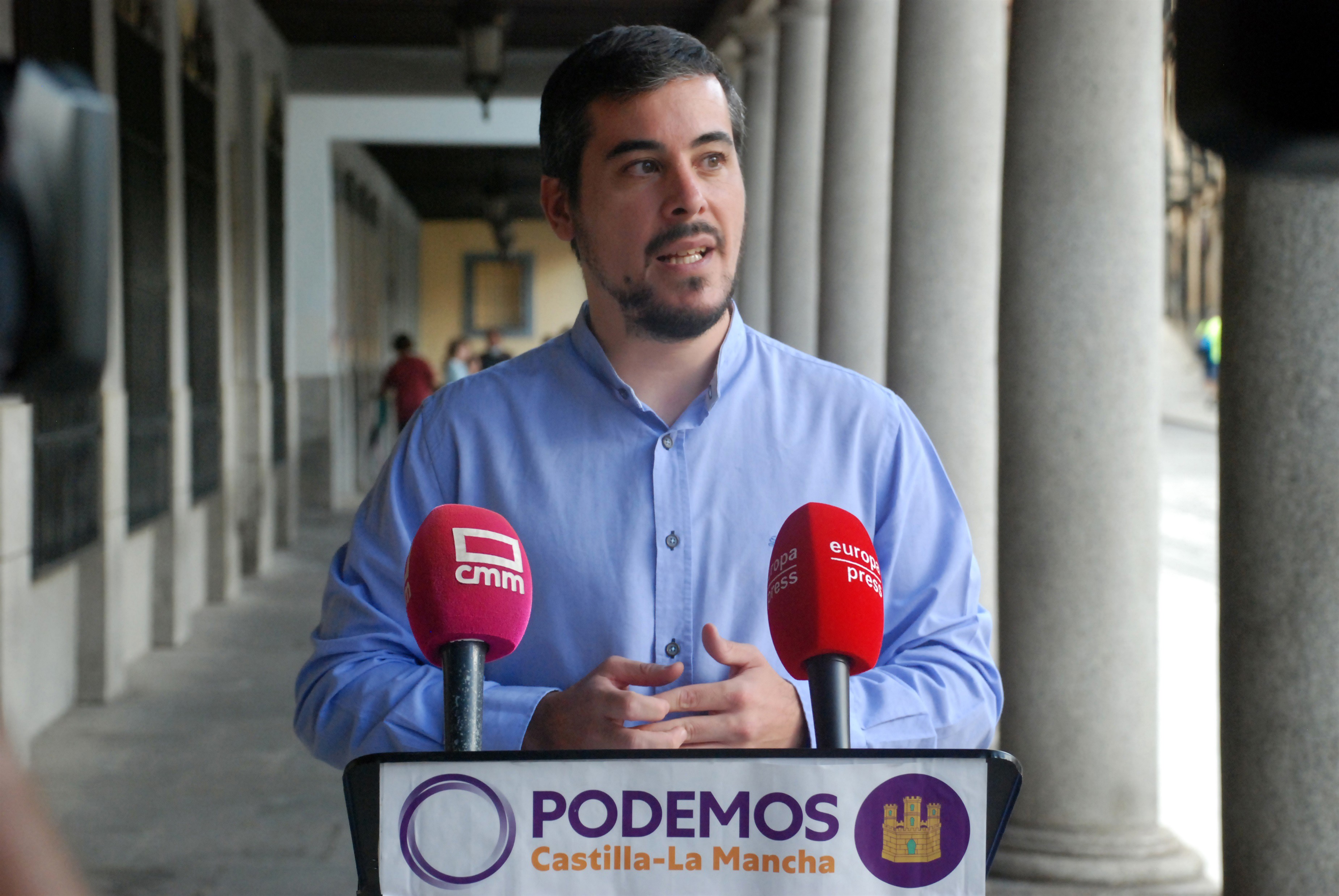 Archivo - El coordinador autonómico de Podemos, José Luis García Gascón.