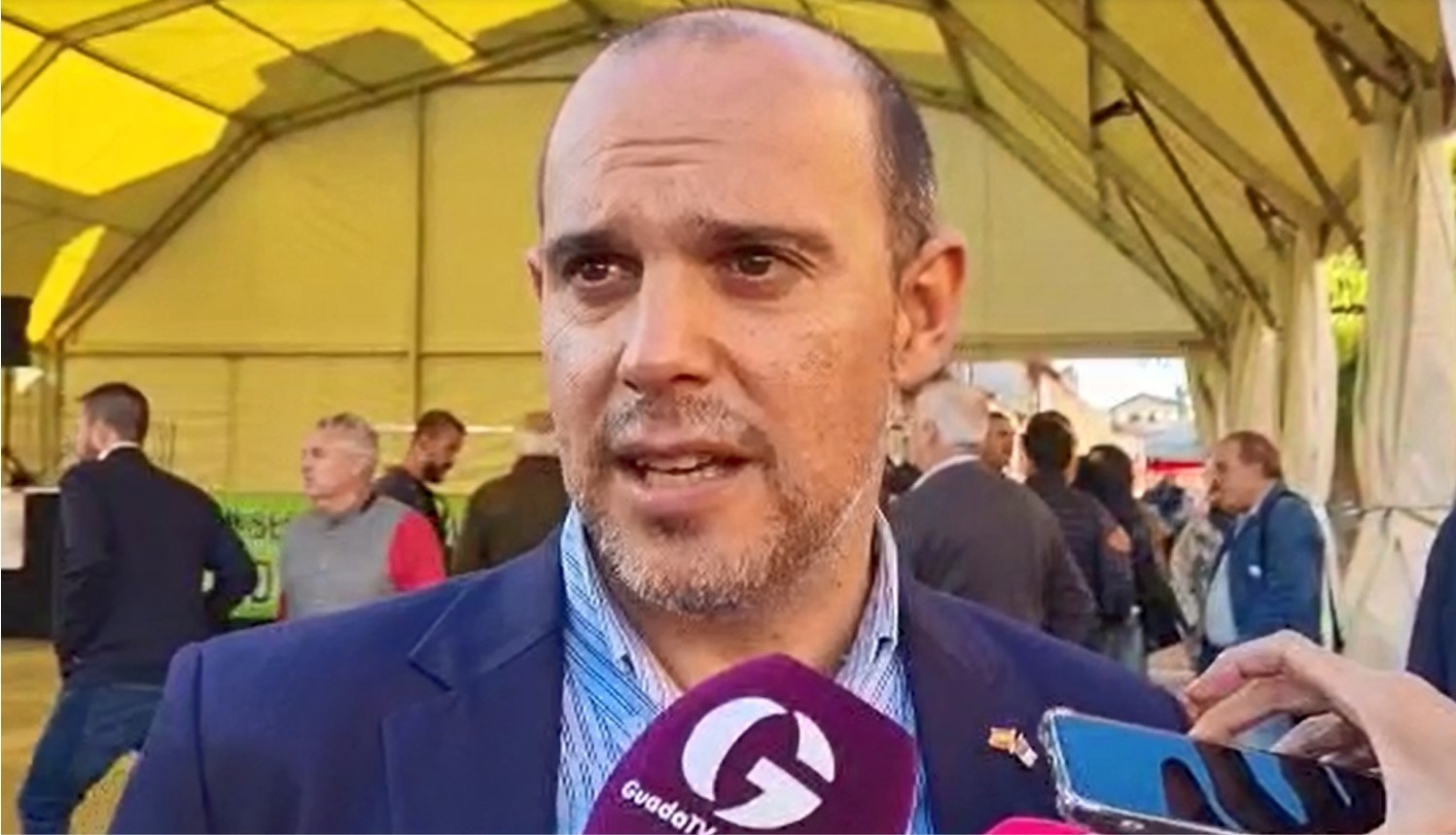 El secretario general del PSOE de Guadalajara, Pablo Bellido, en el XV Día de la Sierra en Cantalojas.G