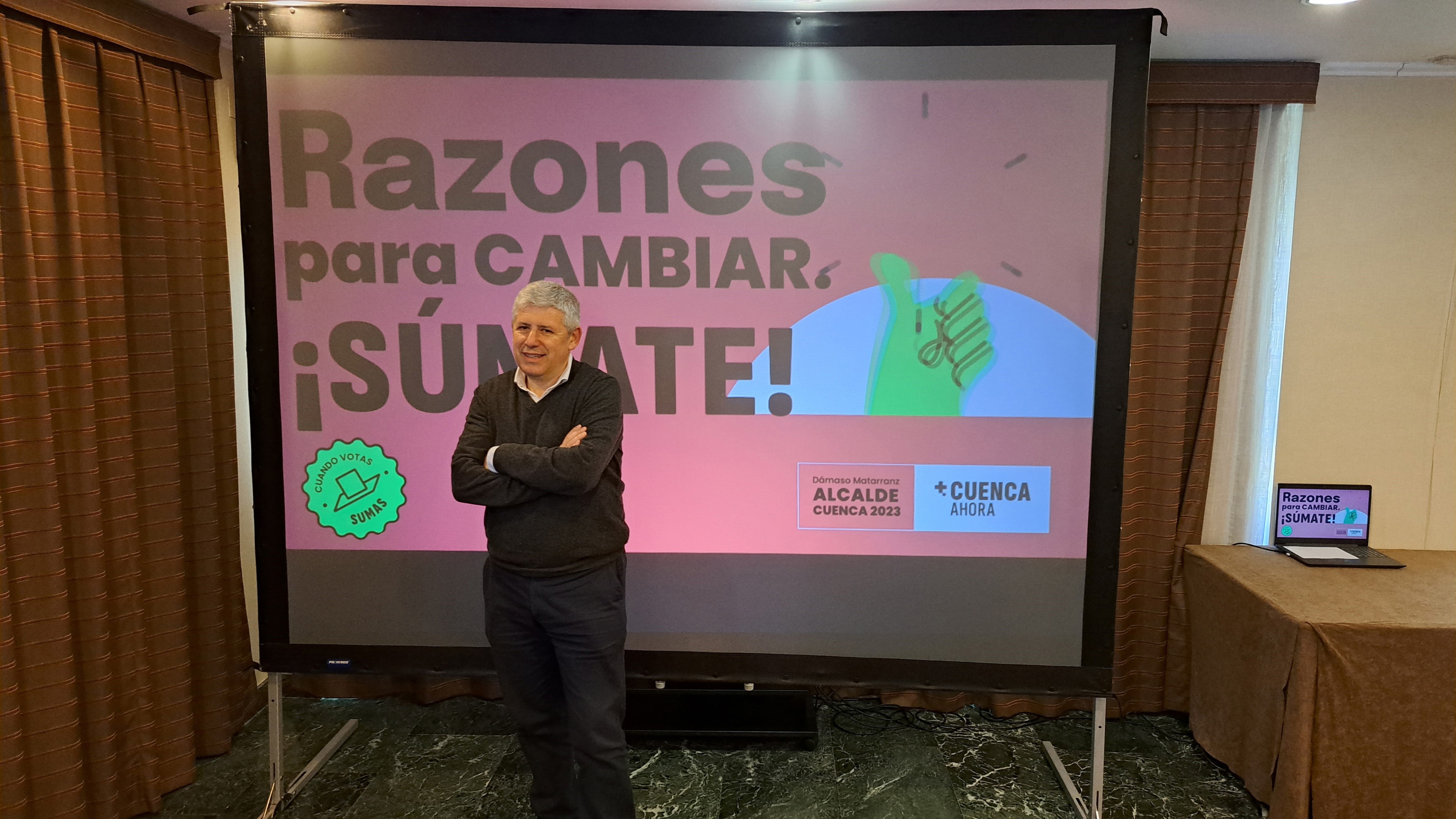 Dámaso Matarranz encabezará la candidatura a la Alcaldía de Cuenca por la coalición +Cuenca Ahora.