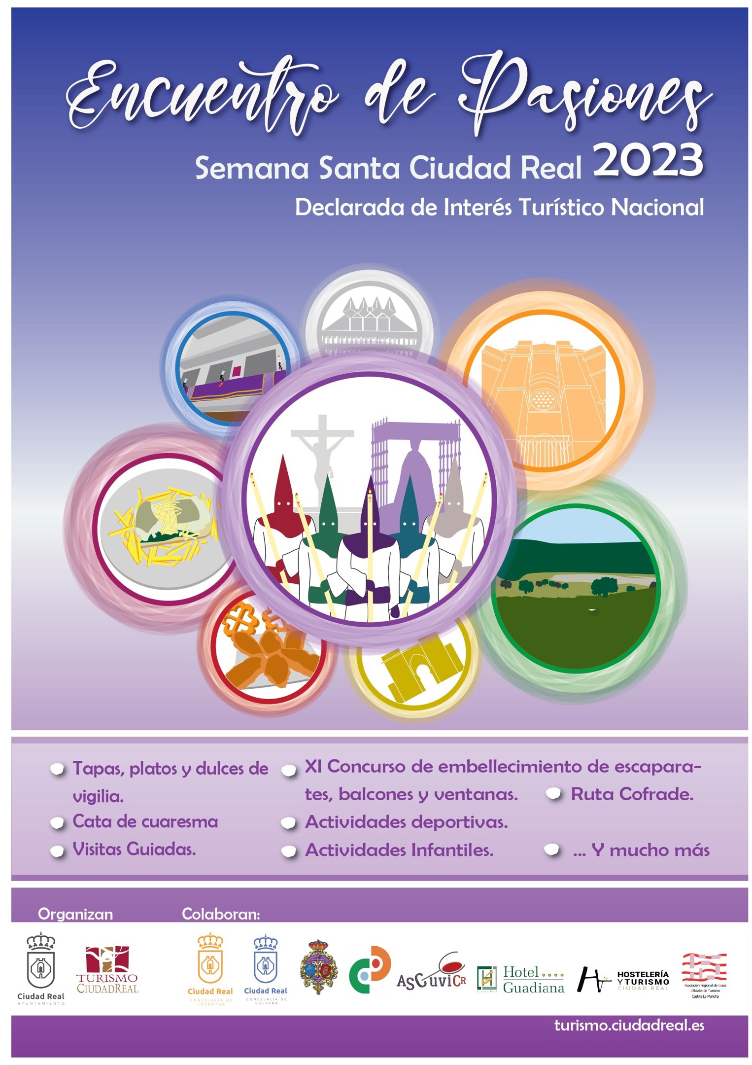 Cartel del Encuentro de Pasiones 2023 de la Semana Santa de Ciudad Real