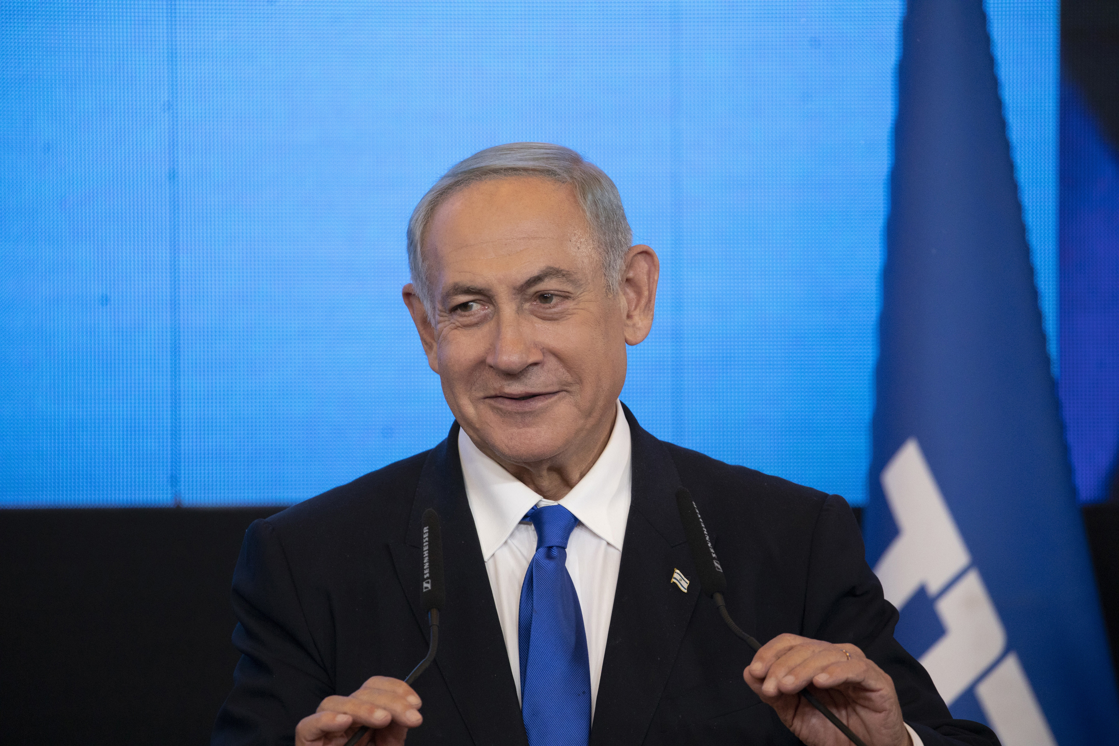 Archivo - El primer ministro encargado de Israel, Benjamin Netanyahu