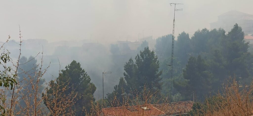 Más de 20 efectivos movilizados por un incendio en los aledaños del Caño de Tarancón