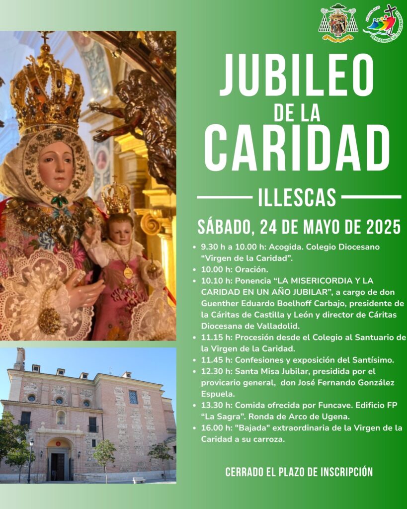 El santuario de la Virgen de la Caridad de Illescas acogerá este sábado el Jubileo de la Caridad