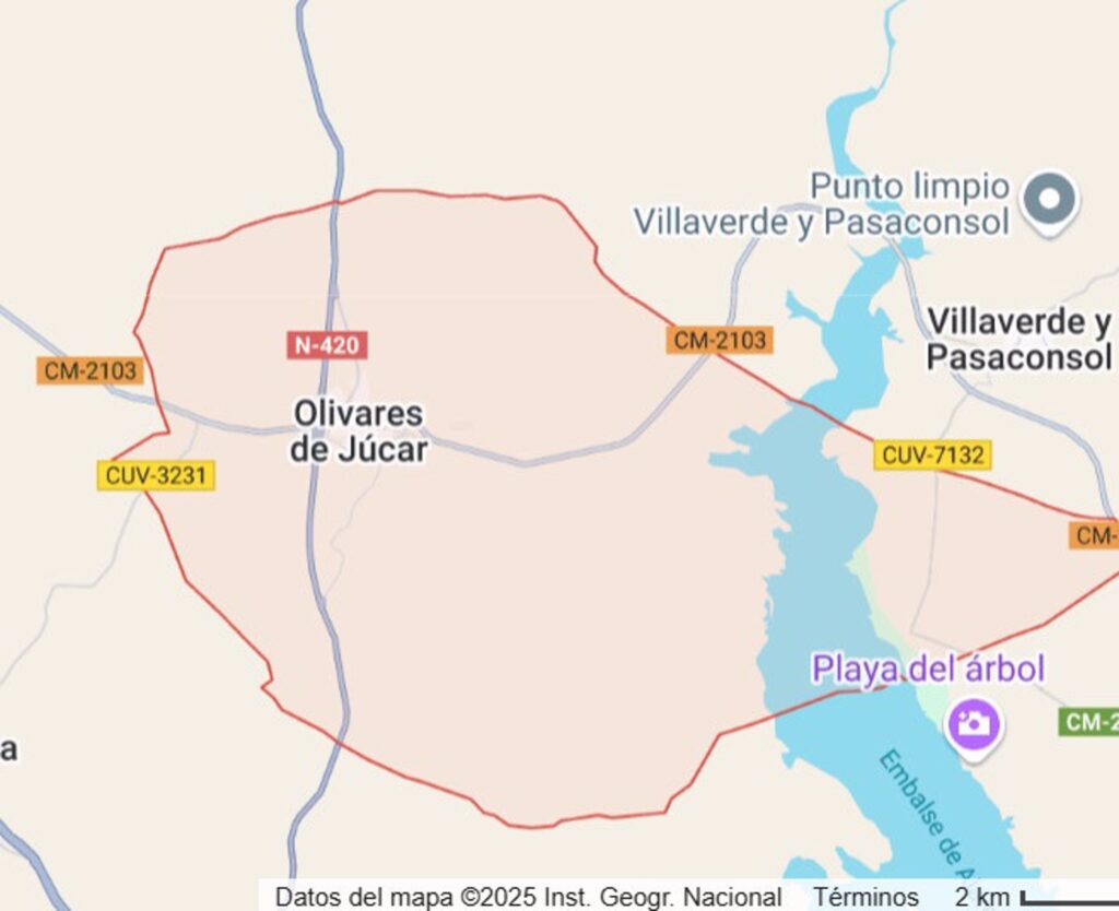 Encuentran el cuerpo de una persona calcinada en el interior de un vehículo en Olivares del Júcar