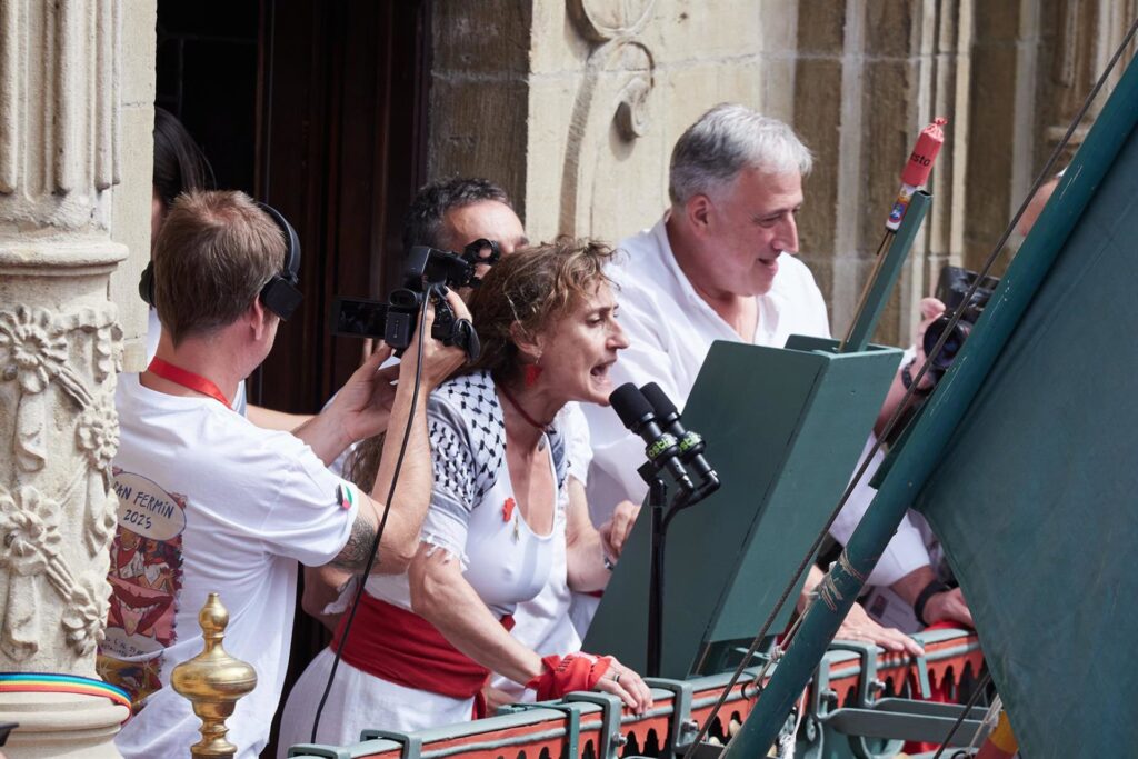 La representante de Yala Nafarroa, tras su «espontáneo» grito de apoyo a Palestina: «Tenía que decirlo»